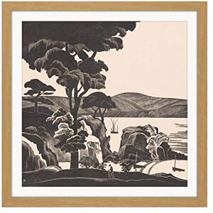 Artery8 Bernard Essers Breton Bay Trees Rocks Bw Landscape Square Wooden Framed Wall Art Print Picture 16X16 Inch Artery8 Bernard Essers Breton Bay Trees Rocks Bw Landscape Square Wooden Framed Wall Art Print Picture 16X16 Inch