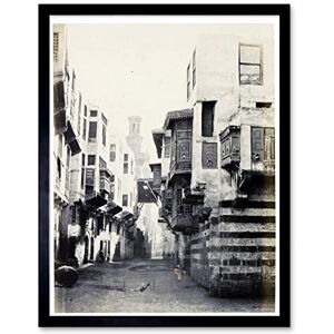 Artery8 Frith Face Street Buildings Cairo Photograph Art Print Framed Poster Wall Decor 12x16 inch Artery8 Frith Face Street Buildings Cairo Photograph Art Print Framed Poster Wall Decor 12x16 inch