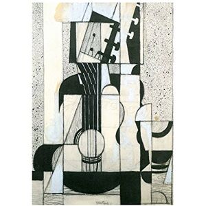 Wee Blue Coo Painting Gris Still Life Guitar Old Master Wall Art Print Wee Blue Coo Painting Gris Still Life Guitar Old Master Wall Art Print