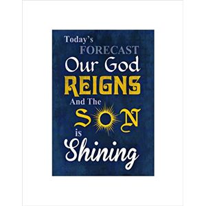 Wee Blue Coo Forecast God Reigns Son Shining Quote Religion Christ Wall Art Print Wee Blue Coo Forecast God Reigns Son Shining Quote Religion Christ Wall Art Print
