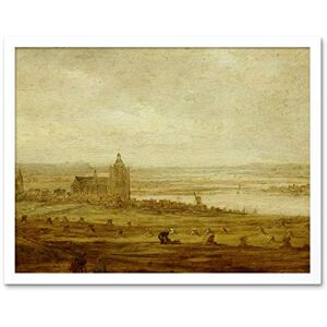 Artery8 Jan Van Goyen View Of Arnhem Church Painting Art Print Framed Poster Wall Decor 12x16 inch Artery8 Jan Van Goyen View Of Arnhem Church Painting Art Print Framed Poster Wall Decor 12x16 inch
