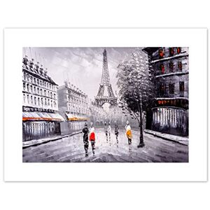 Fine Art Prints Eiffel Tower In Paris City Streets Art Print Canvas Premium Wall Decor Poster Fine Art Prints Eiffel Tower In Paris City Streets Art Print Canvas Premium Wall Decor Poster