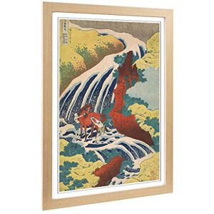 Big Box Art Framed Print Yoshitsune Falls Hokusai Japanese Oriental Design Wall Art Picture Home Decor for Living Room, Bedroom, Office, Oak, A2 / 24.5x18 Inch / 62x45cm Big Box Art Framed Print Yoshitsune Falls Hokusai Japanese Oriental Design Wall Art Picture Home Decor for Living Room, Bedroom, Office, Oak, A2 / 24.5x18 Inch / 62x45cm