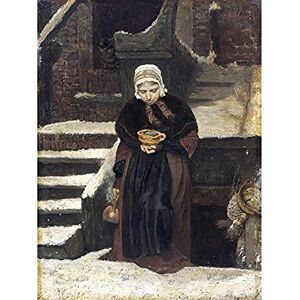 Artery8 August Alleba Lifes Eventide Old Woman Painting Art Print Canvas Premium Wall Decor Poster Mural Artery8 August Alleba Lifes Eventide Old Woman Painting Art Print Canvas Premium Wall Decor Poster Mural