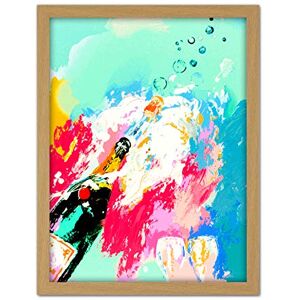 Wee Blue Coo Abstract Champagne Bottle Cork Pop Fizzy Artwork Framed Wall Art Print 18X24 Inch Wee Blue Coo Abstract Champagne Bottle Cork Pop Fizzy Artwork Framed Wall Art Print 18X24 Inch