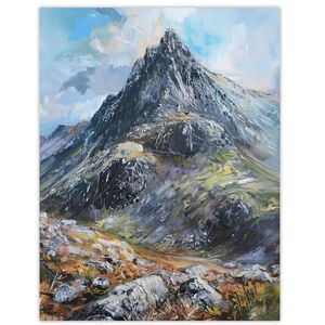 Artery8 Tryfan Mountain Peak Snowdonia Wales Oil Painting Dining Room Large Wall Art Poster Print Thick Paper 18X24 Inch Artery8 Tryfan Mountain Peak Snowdonia Wales Oil Painting Dining Room Large Wall Art Poster Print Thick Paper 18X24 Inch