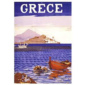 Wee Blue Coo Painting Grece Greece Greek Coast Ship Sail Picture Wall Art Print Wee Blue Coo Painting Grece Greece Greek Coast Ship Sail Picture Wall Art Print
