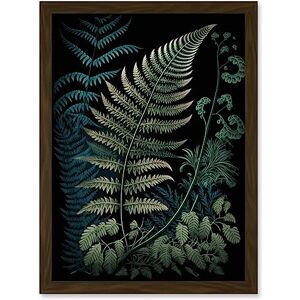 Artery8 - Fern Frond - brown - A4 - Framed wall art print Artery8 - Fern Frond - brown - A4 - Framed wall art print