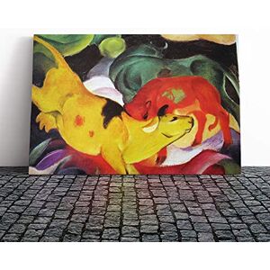 Big Box Art Canvas Print Wall Art Franz Marc The Yellow Cow Mounted and Stretched Box Frame Picture Home Decor for Kitchen, Living, Dining Room, Bedroom, Hallway, Multi-Colour, 20x14 Inch Big Box Art Canvas Print Wall Art Franz Marc The Yellow Cow Mounted and Stretched Box Frame Picture Home Decor for Kitchen, Living, Dining Room, Bedroom, Hallway, Multi-Colour, 20x14 Inch