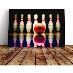 Big Box Art Ten Pin Bowling Canvas Print Gallery Wrapped 30mm Frame Wall Art 24x16 inches Ready to Hang Modern Picture Living Room Bedroom Lounge Office Big Box Art Ten Pin Bowling Canvas Print Gallery Wrapped 30mm Frame Wall Art 24x16 inches Ready to Hang Modern Picture Living Room Bedroom Lounge Office