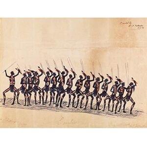 Fine Art Prints Tommy Mcrae Rutherglen Corroboree, großer Kunstdruck auf Leinwand, Premium-Poster Fine Art Prints Tommy Mcrae Rutherglen Corroboree, großer Kunstdruck auf Leinwand, Premium-Poster