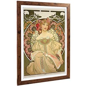 Big Box Art Framed Print of Alphonse Mucha Champagne Design Wall Art Picture Home Decor for Kitchen, Living, Dining Room, Bedroom, Hallway, Office, Walnut, A2 / 24.5x18 Inch / 62x45cm Big Box Art Framed Print of Alphonse Mucha Champagne Design Wall Art Picture Home Decor for Kitchen, Living, Dining Room, Bedroom, Hallway, Office, Walnut, A2 / 24.5x18 Inch / 62x45cm