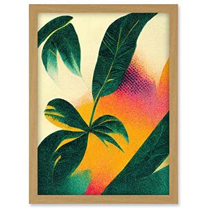 Doppelganger33 LTD Abstract Tropical Leaves Halftone Pop Art Botanical Illustration Artwork Framed A3 Wall Art Print Doppelganger33 LTD Abstract Tropical Leaves Halftone Pop Art Botanical Illustration Artwork Framed A3 Wall Art Print