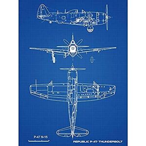 Artery8 Republic P-47 Thunderbolt Navy USA Fighter Plane Plan Art Print Canvas Premium Wall Decor Poster Mural Artery8 Republic P-47 Thunderbolt Navy USA Fighter Plane Plan Art Print Canvas Premium Wall Decor Poster Mural