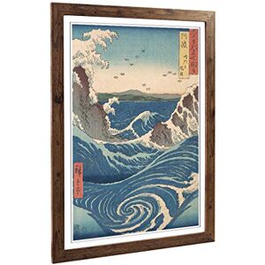 Big Box Art Framed Print of Hiroshige Japanese Oriental Awa Province, Naruto Whirlpools Copy Design Wall Art Picture Home Decor for Living Room, Bedroom, Walnut, A2 / 24.5x18 Inch / 62x45cm Big Box Art Framed Print of Hiroshige Japanese Oriental Awa Province, Naruto Whirlpools Copy Design Wall Art Picture Home Decor for Living Room, Bedroom, Walnut, A2 / 24.5x18 Inch / 62x45cm