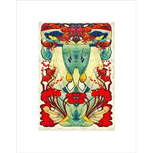 Wee Blue Coo Painting Abstract Design Nouveau Two Women Flowers Floral Wall Art Print Wee Blue Coo Painting Abstract Design Nouveau Two Women Flowers Floral Wall Art Print