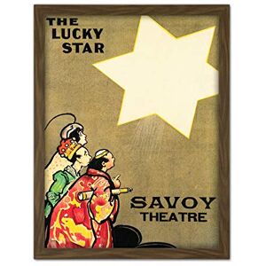 Fine Art Prints Hardy Lucky Star Theatre Show Savoy Vintage Advert Large Framed Art Print Poster Wall Decor 18x24 in Fine Art Prints Hardy Lucky Star Theatre Show Savoy Vintage Advert Large Framed Art Print Poster Wall Decor 18x24 in