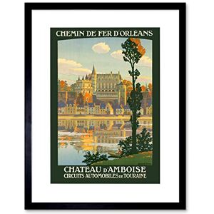 Wee Blue Coo Travel Chateau D'amboise France Loire River Beautiful Castle Art Framed Wall Art Print Wee Blue Coo Travel Chateau D'amboise France Loire River Beautiful Castle Art Framed Wall Art Print