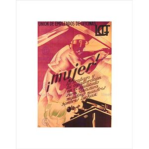 Wee Blue Coo War Spanish Civil Ugt Trade Union Women Spain Vintage Advert Art Wall Art Print Wee Blue Coo War Spanish Civil Ugt Trade Union Women Spain Vintage Advert Art Wall Art Print