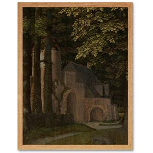 Artery8 Gerard David View In A Forest Castle Painting Art Print Framed Poster Wall Decor 12x16 inch Artery8 Gerard David View In A Forest Castle Painting Art Print Framed Poster Wall Decor 12x16 inch