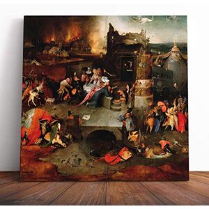 Big Box Art Canvas Print Wall Art Hieronymous Bosch The Temptation of St Anthony Mounted & Stretched Box Frame Picture Home Decor for Kitchen, Living Room, Bedroom, Multi-Colour, 20x20 Inch Big Box Art Canvas Print Wall Art Hieronymous Bosch The Temptation of St Anthony Mounted & Stretched Box Frame Picture Home Decor for Kitchen, Living Room, Bedroom, Multi-Colour, 20x20 Inch