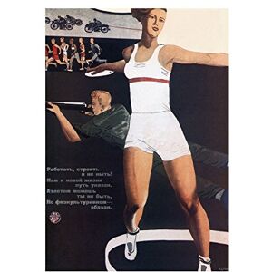 Wee Blue Coo Ad Political Sport Fitness Health Communism Soviet Union Wall Art Print Wee Blue Coo Ad Political Sport Fitness Health Communism Soviet Union Wall Art Print