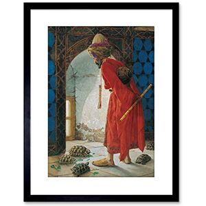 Wee Blue Coo PAINTING OSMAN HAMDI BEY TORTOISE TRAINER OLD MASTER FRAMED PRINT F97X4376 Wee Blue Coo PAINTING OSMAN HAMDI BEY TORTOISE TRAINER OLD MASTER FRAMED PRINT F97X4376