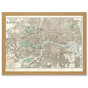 Artery8 Map Philip 1881 London City England New Plan Chart Artwork Framed Wall Art Print A4 Artery8 Map Philip 1881 London City England New Plan Chart Artwork Framed Wall Art Print A4