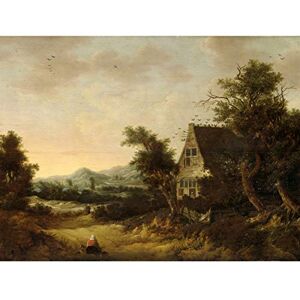 Artery8 Van Zwieten Hilly Landscape Cottage Peasant Painting Extra Large XL Wall Art Poster Print Artery8 Van Zwieten Hilly Landscape Cottage Peasant Painting Extra Large XL Wall Art Poster Print