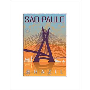 Wee Blue Coo Travel Sao Paulo Brazil Octavio Frias Oliveira Bridge Wall Art Print Wee Blue Coo Travel Sao Paulo Brazil Octavio Frias Oliveira Bridge Wall Art Print