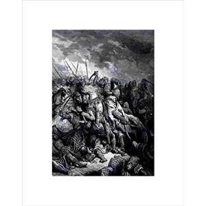 Wee Blue Coo Dore Richard I Lionheart In Battle At Arsuf In 1191 Wall Art Print Wee Blue Coo Dore Richard I Lionheart In Battle At Arsuf In 1191 Wall Art Print