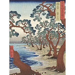 Artery8 Hiroshige Maiko Beach In The Province Of Harima Unframed Wall Art Print Poster Home Decor Premium Artery8 Hiroshige Maiko Beach In The Province Of Harima Unframed Wall Art Print Poster Home Decor Premium