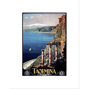 Wee Blue Coo Travel Taormina Sicily Etna Greek Theatre Italy Wall Art Print Wee Blue Coo Travel Taormina Sicily Etna Greek Theatre Italy Wall Art Print