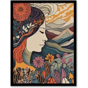 Wee Blue Coo My Heart's in the Highlands Concept Art Spring in the Scottish Mountains Landscape Artwork Framed Wall Art Print 18X24 Inch Wee Blue Coo My Heart's in the Highlands Concept Art Spring in the Scottish Mountains Landscape Artwork Framed Wall Art Print 18X24 Inch