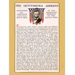 Wee Blue Coo War Us Civil Lincoln Gettysburg Address Picture Wall Art Print Wee Blue Coo War Us Civil Lincoln Gettysburg Address Picture Wall Art Print