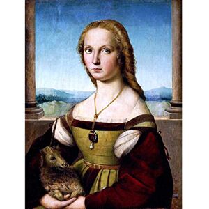 Artery8 Rafael Santi Young Woman With Unicorn Painting Premium Wall Art Canvas Print 18X24 Inch Artery8 Rafael Santi Young Woman With Unicorn Painting Premium Wall Art Canvas Print 18X24 Inch