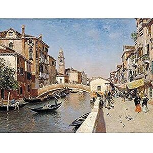Fine Art Prints Ortega San Lorenzo River Campanile San Giorgio Venice Painting Unframed Wall Art Print Poster Home Decor Premium Fine Art Prints Ortega San Lorenzo River Campanile San Giorgio Venice Painting Unframed Wall Art Print Poster Home Decor Premium