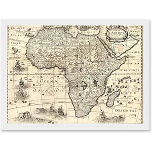 Artery8 - Map Africa Bertius - Vintage Cartography - Art Artery8 - Map Africa Bertius - Vintage Cartography - Art