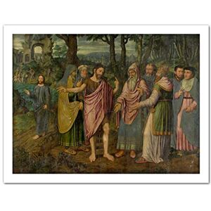 Artery8 Coninxloo Scenes Life St John The Baptist Painting Artwork Framed Wall Art Print 18X24 Inch Artery8 Coninxloo Scenes Life St John The Baptist Painting Artwork Framed Wall Art Print 18X24 Inch