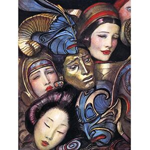 Fine Art Prints Benda Masks Faces Group People Painting Large Wall Art Poster Print Thick Paper 18X24 Inch Fine Art Prints Benda Masks Faces Group People Painting Large Wall Art Poster Print Thick Paper 18X24 Inch