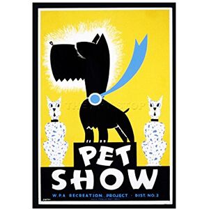 Wee Blue Coo Cultural Ad Pet Show Dog Rosette First Prize Picture Wall Art Print Wee Blue Coo Cultural Ad Pet Show Dog Rosette First Prize Picture Wall Art Print