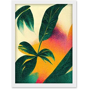 Doppelganger33 LTD Abstract Tropical Leaves Halftone Pop Art Botanical Illustration Artwork Framed Wall Art Print A4 Doppelganger33 LTD Abstract Tropical Leaves Halftone Pop Art Botanical Illustration Artwork Framed Wall Art Print A4