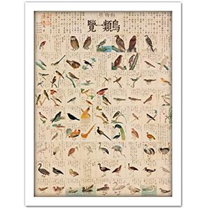 Artery8 Kato Chikusai Species of Birds Japanese Artwork Framed Wall Art Print 18X24 Inch Artery8 Kato Chikusai Species of Birds Japanese Artwork Framed Wall Art Print 18X24 Inch
