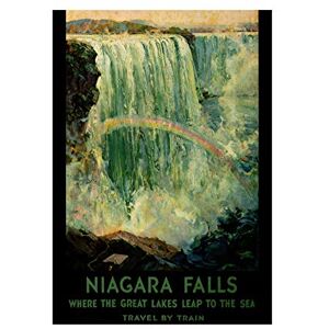 Wee Blue Coo Travel Tourism Niagara Falls Waterfall Train Rail Wall Art Print Wee Blue Coo Travel Tourism Niagara Falls Waterfall Train Rail Wall Art Print