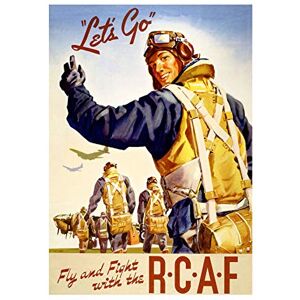 Wee Blue Coo War WWII Canada RCAF Fly Fight Pilot Wall Art Print Wee Blue Coo War WWII Canada RCAF Fly Fight Pilot Wall Art Print
