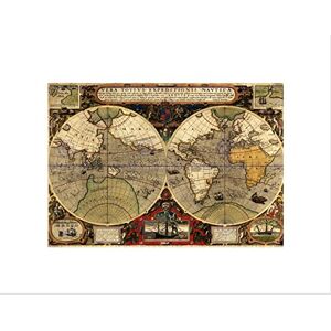 Wee Blue Coo Map Antique Hemisphere Globe Worlds Picture Wall Art Print Wee Blue Coo Map Antique Hemisphere Globe Worlds Picture Wall Art Print