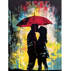Artery8 Couple Silhouette Kissing Under a Red Umbrella Large Wall Art Poster Print Thick Paper 18X24 Inch Artery8 Couple Silhouette Kissing Under a Red Umbrella Large Wall Art Poster Print Thick Paper 18X24 Inch