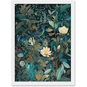 Artery8 Audubon Style Birds in Blooming Wildflower Field Artwork Framed A3 Wall Art Print Artery8 Audubon Style Birds in Blooming Wildflower Field Artwork Framed A3 Wall Art Print