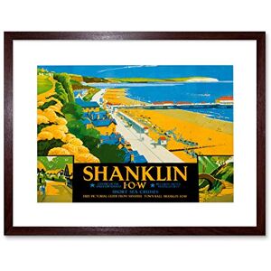 Wee Blue Coo Travel Shanklin Isle Wight Beach Sea Holiday Island UK Framed Wall Art Print Wee Blue Coo Travel Shanklin Isle Wight Beach Sea Holiday Island UK Framed Wall Art Print