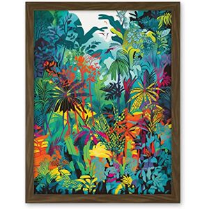 Artery8 Rainforest Landscape Vibrant Multicoloured Nature Artwork Framed Wall Art Print 18X24 Inch Artery8 Rainforest Landscape Vibrant Multicoloured Nature Artwork Framed Wall Art Print 18X24 Inch